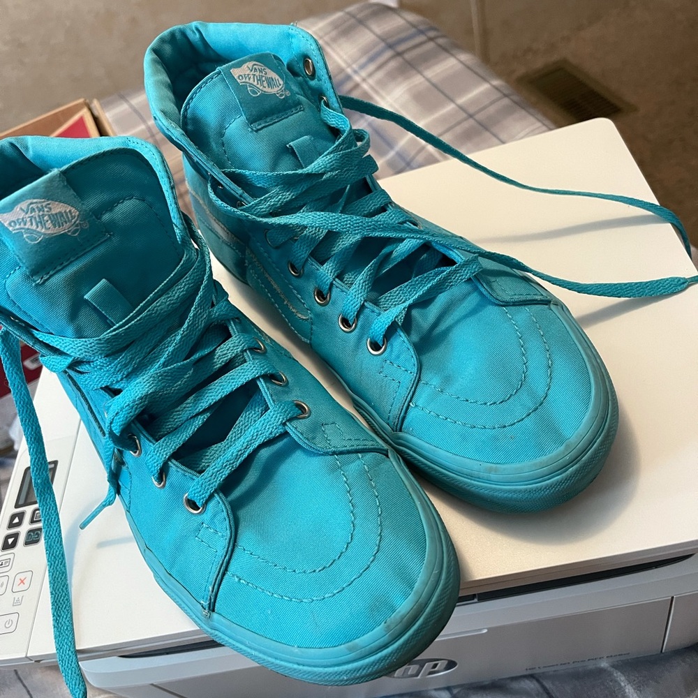 Neon Blue Vans